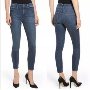 Good American Good Legs Crop Skinny Jeans GLC148T Blue200 Size 16